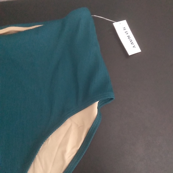 Old Navy Women’s Size 2XL Swimsuit Bikini Bottoms French Terry Green - Picture 4 of 6